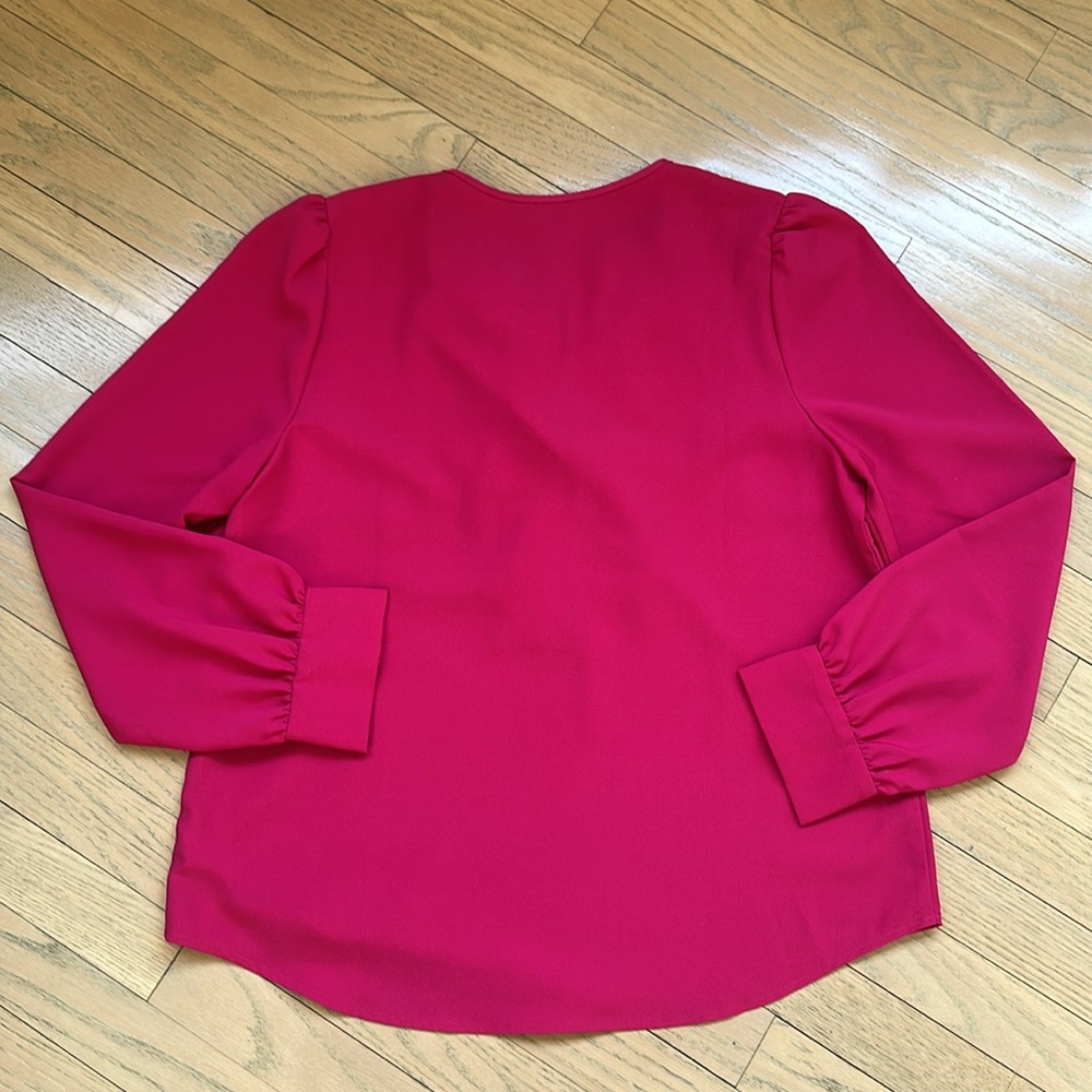 J. Crew - Ruffle Pink Blouse - Picture 4 of 5